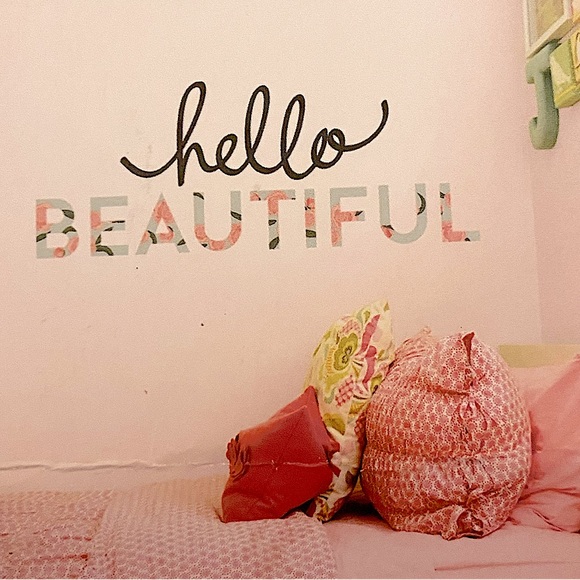 Beautiful Wall Decal 🌸 Floral Letters Nursery Room Wall Decor - Picture 11 of 11